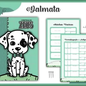 Caderneta Vacina Pet Dalmata Macho -Arquivo Digital 7 Caderneta Vacina Pet Dalmata Macho -Arquivo Digital