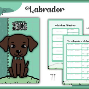 Caderneta Vacina Pet Labrador Macho