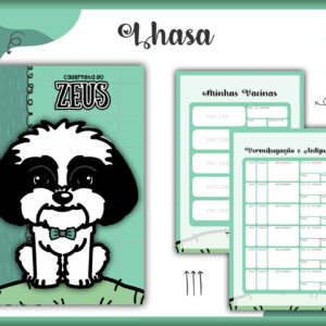 caderneta vacina pet lhasa macho arquivo digital