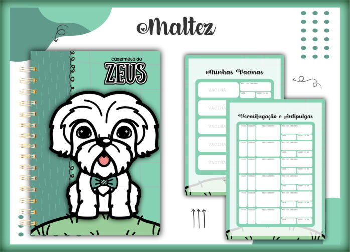 Caderneta Vacina Pet Maltez Macho