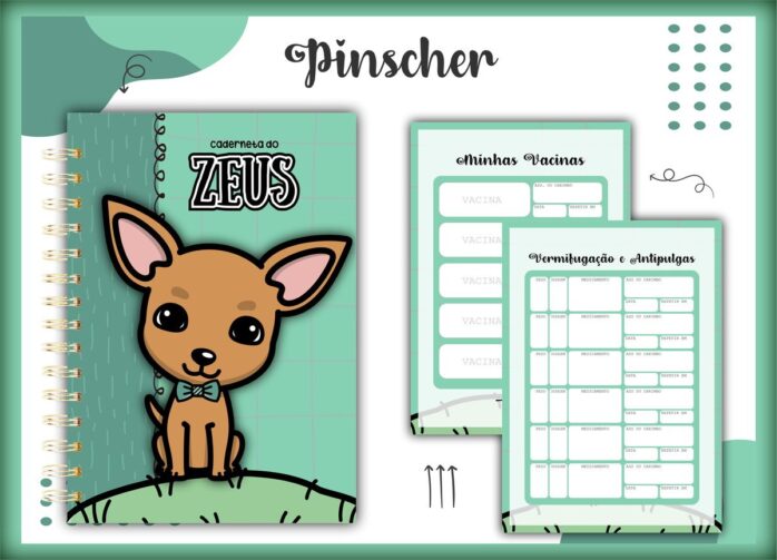 Caderneta Vacina Pet Pinscher Macho