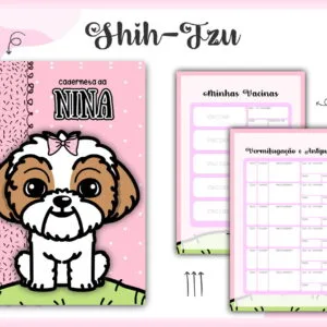Caderneta Vacina Pet Shihtzu