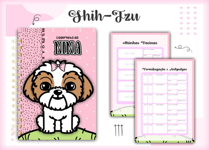 Caderneta Vacina Pet Shihtzu
