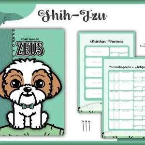 Caderneta Vacina Pet Shihtzu Macho 12 Caderneta Vacina Pet Shihtzu Macho