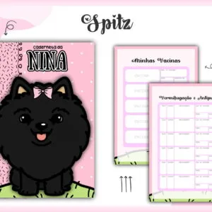 Caderneta Vacina Pet Spitz Preto 7 Caderneta Vacina Pet Spitz Preto