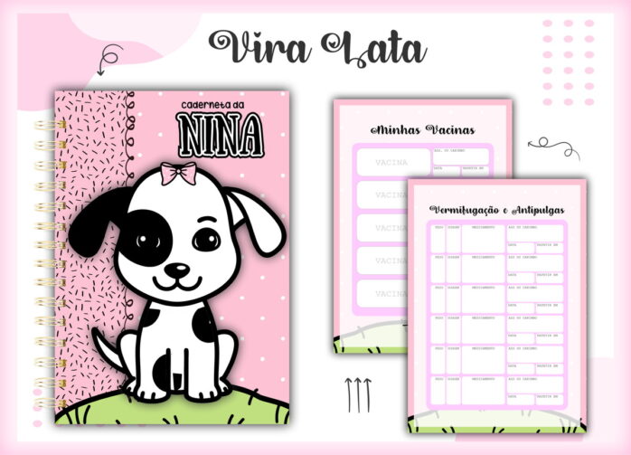 Caderneta Vacina Pet Vira Lata P/B