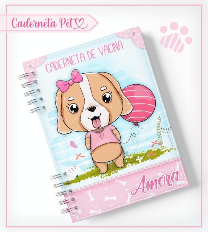 Caderneta Vacinação Pet Cachorrinha
