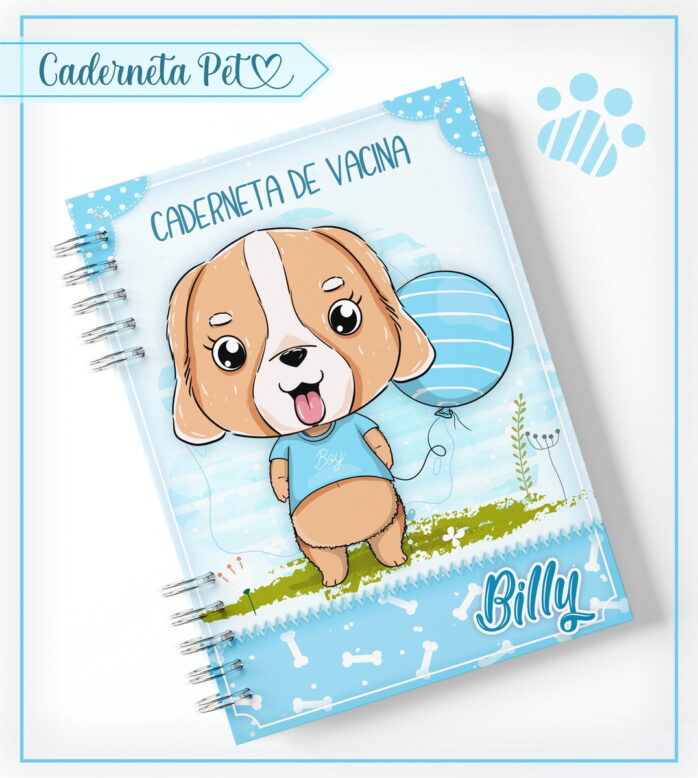 Caderneta Vacinação Pet Cachorrinho