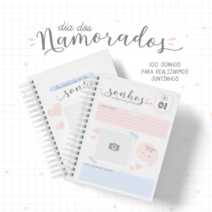 Caderno 100 Sonhos para realizarmos juntinhos