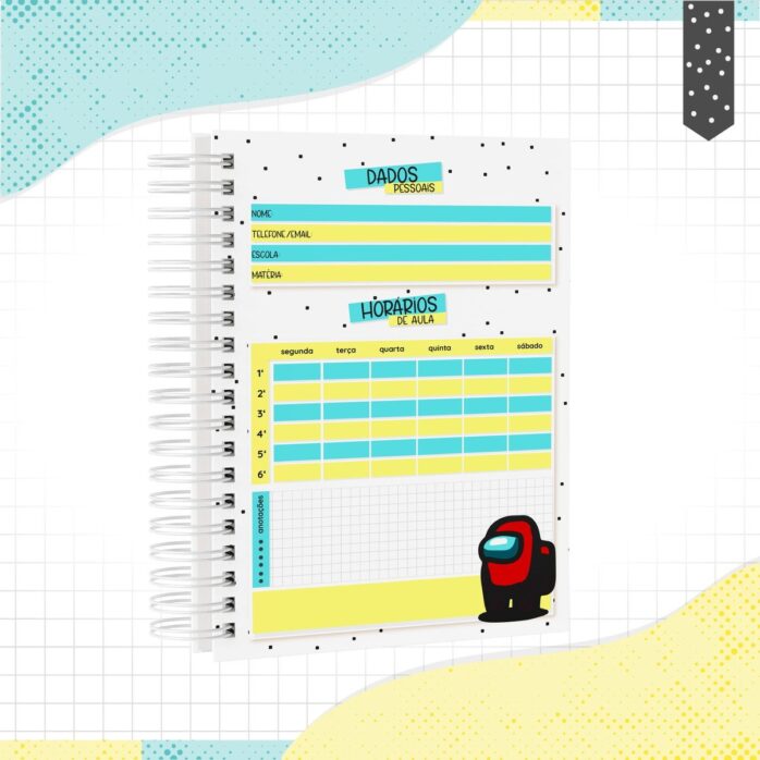 Caderno A5 Among Us