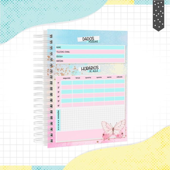 Caderno A5 Borboleta