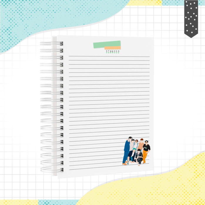 Caderno A5 BTS