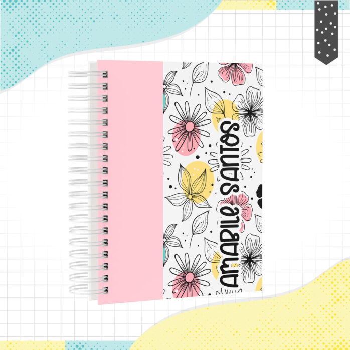 Caderno A5 Floral