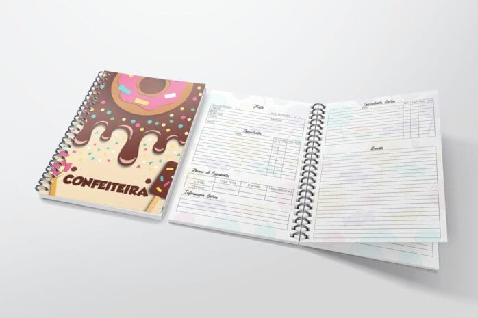 Caderno Agenda Confeiteira