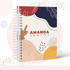 caderno capa geometrica modelo 3 arquivo digital