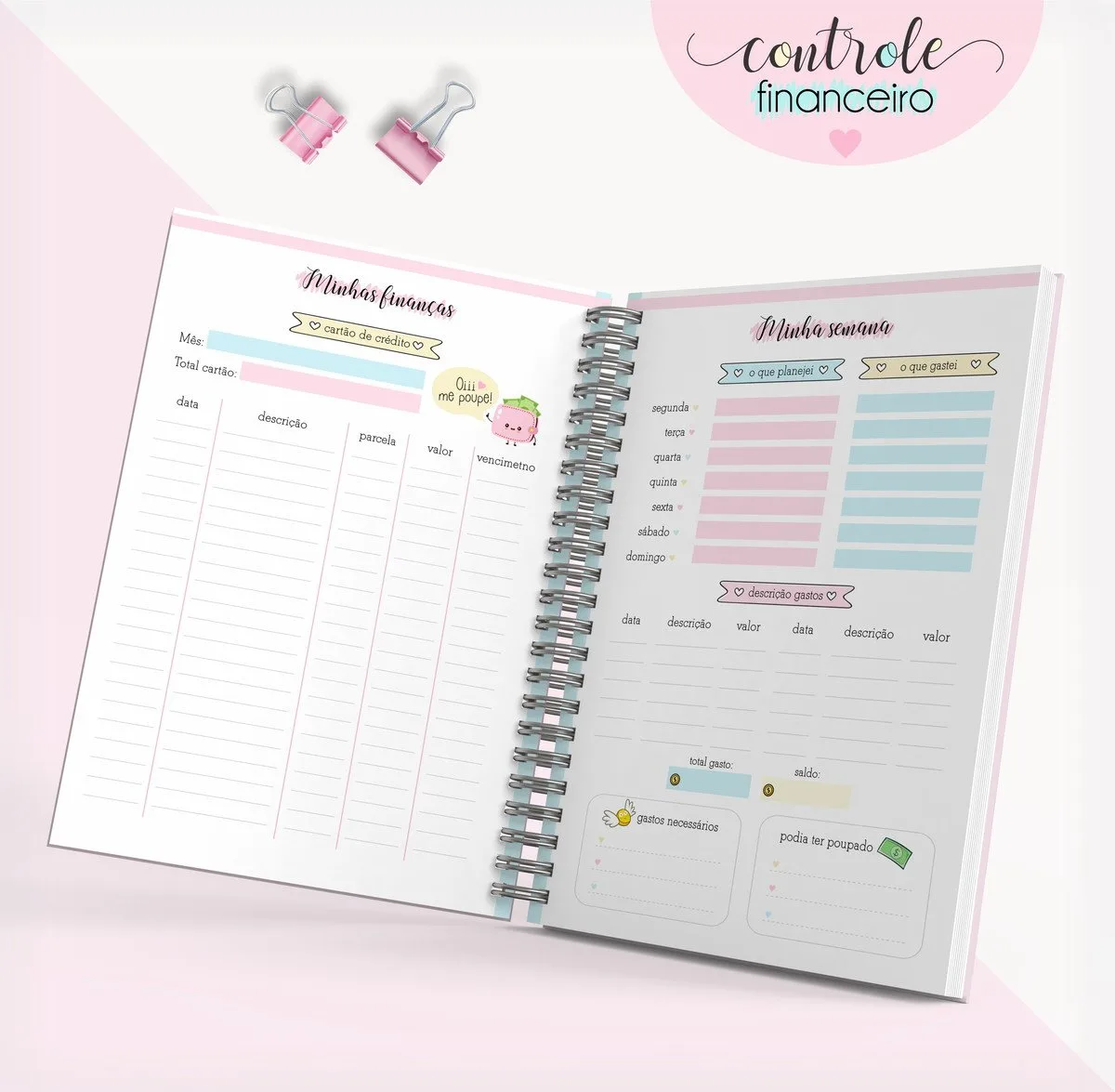 Caderno Controle Financeiro Feminino 03 2 Caderno Controle Financeiro Feminino 03