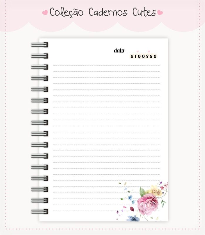 Caderno Cute Menina 12
