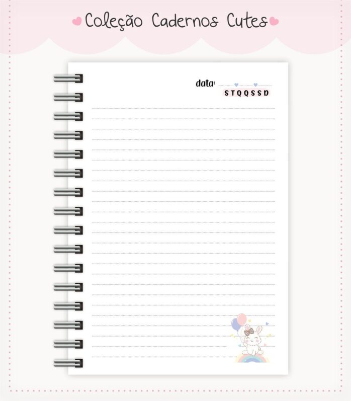 Caderno Cute Menina 4