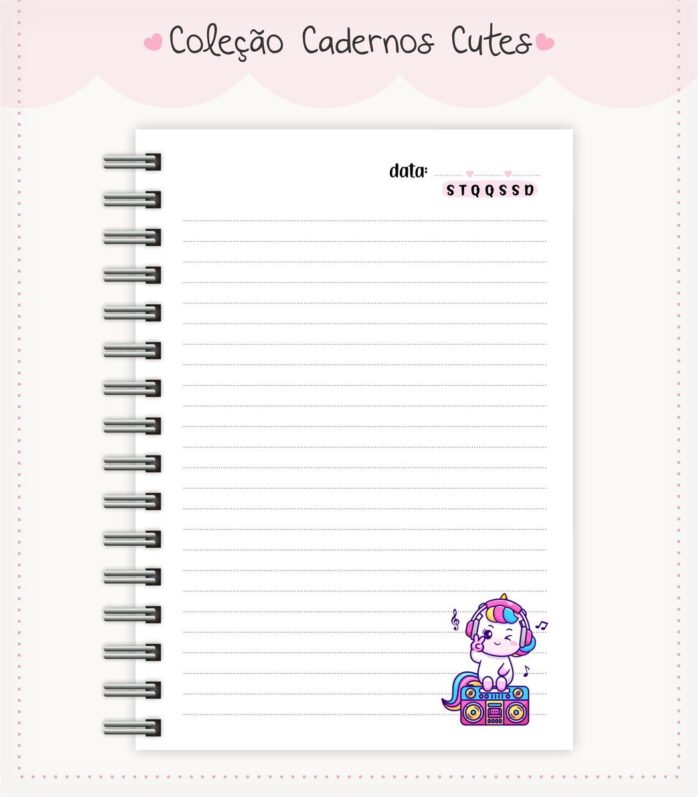 Caderno Cute Menina 5