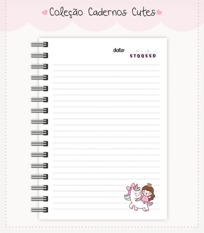 Caderno Cute Menina 6