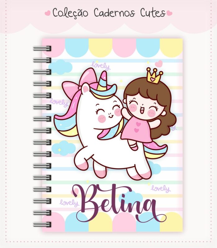 Caderno Cute Menina 6
