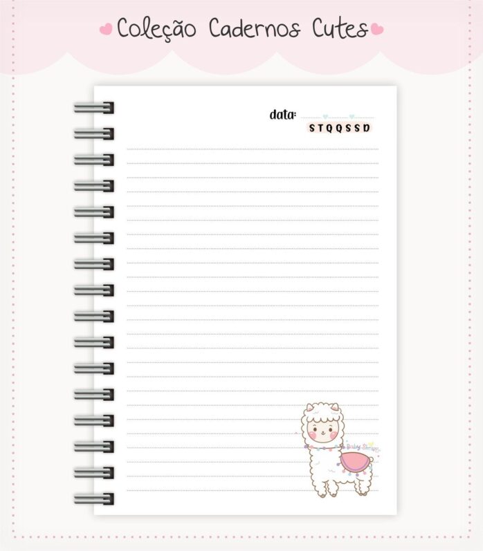 Caderno Cute Menina 8