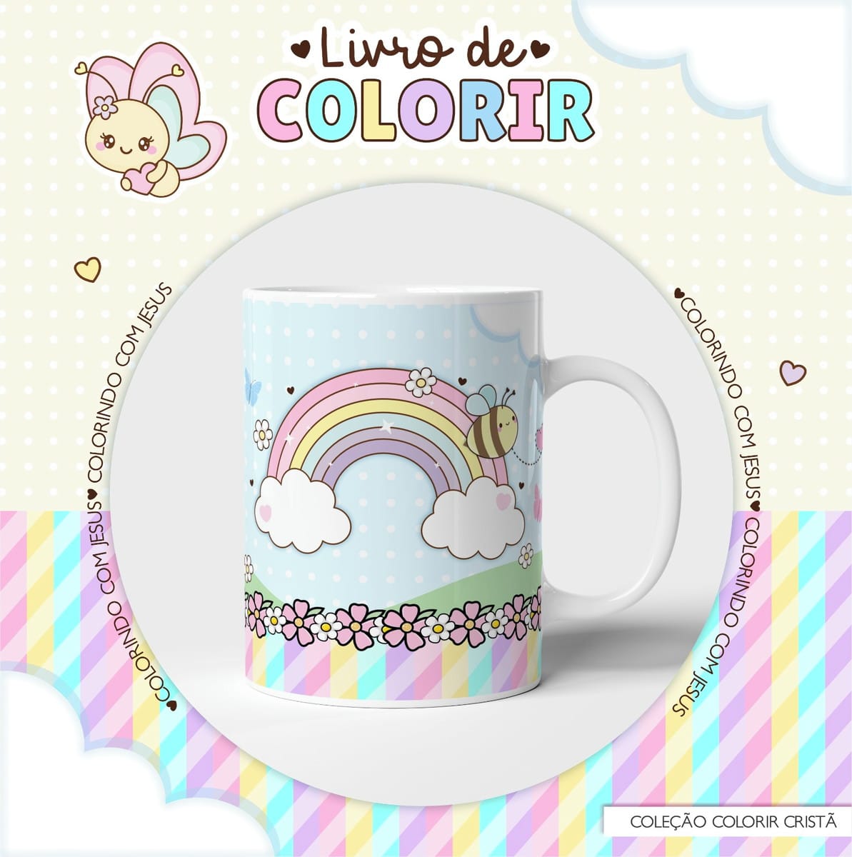 Caderno de Colorir Versículos Digital para Sublimação 5 Caderno de Colorir Versículos Digital para Sublimação - Imagem 5