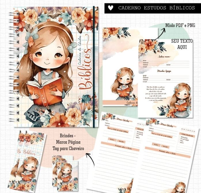 Caderno de Estudos Menina
