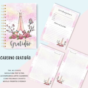 Caderno de Gratidão Digital para Imprimir e Personalizar