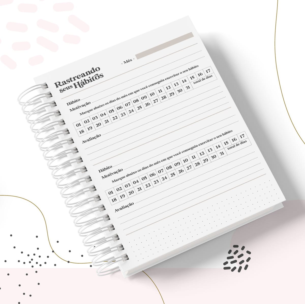 Caderno de Hábitos Digital em PDF para Imprimir 3 Caderno de Hábitos Digital em PDF para Imprimir - Imagem 3