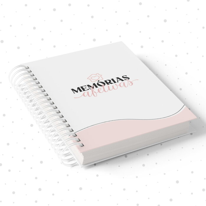 Caderno de Memórias Afetivas Rosa