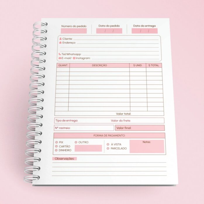 Caderno de Pedidos A5