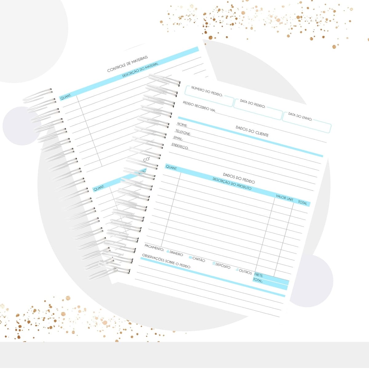 Caderno de Pedidos Digital Feminino e Masculino para Festas 5 Caderno de Pedidos Digital Feminino e Masculino para Festas