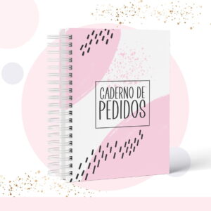 Caderno de Pedidos Feminino Digital para Personalizar 10 Caderno de Pedidos Feminino Digital para Personalizar
