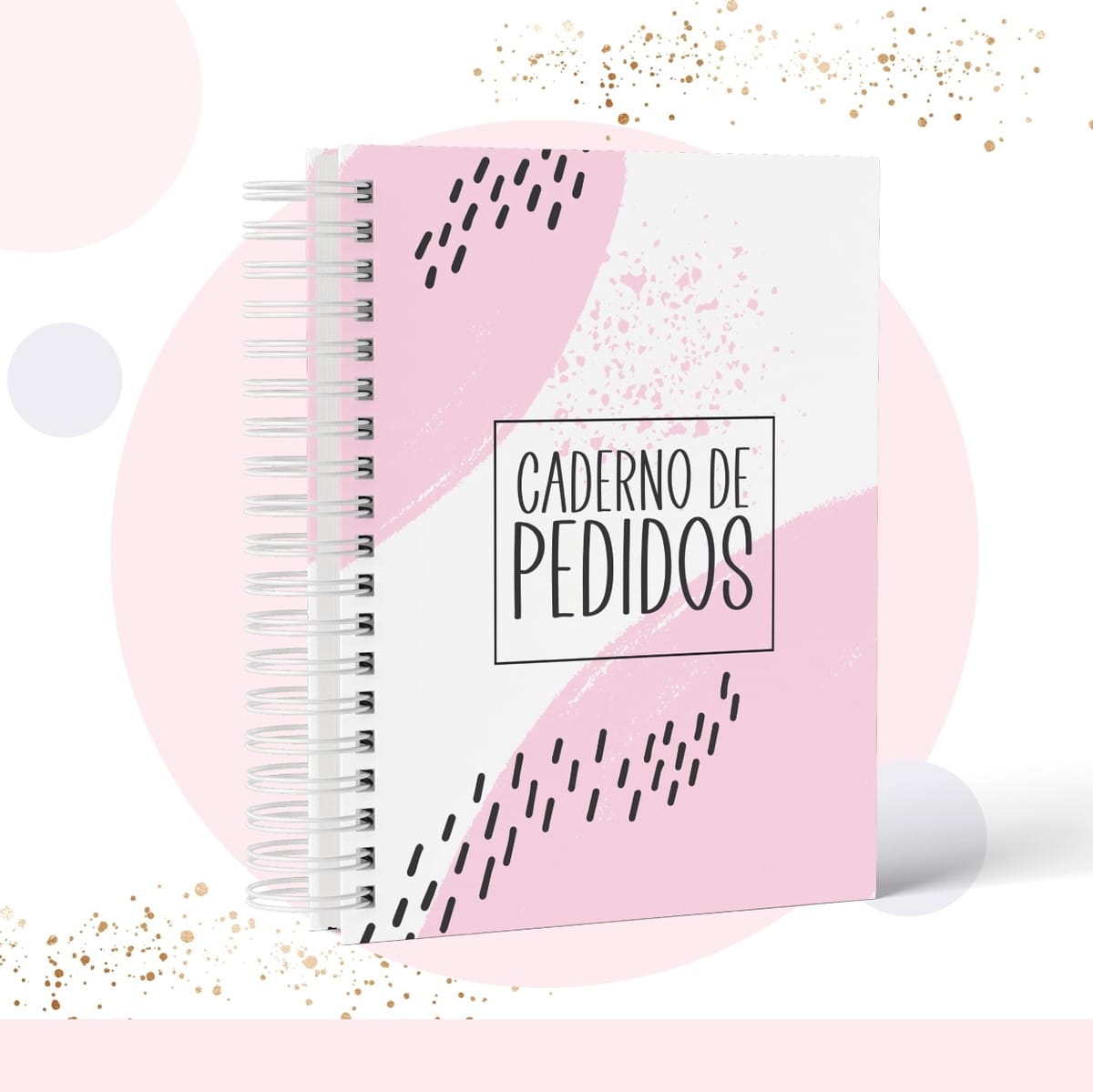 Caderno de Pedidos Feminino Digital para Personalizar 1 Caderno de Pedidos Feminino Digital para Personalizar