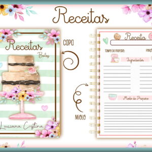 Caderno de Receitas Bolo