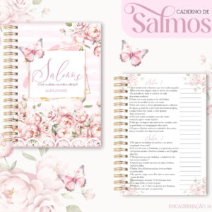 Kit Digital Caderno de Salmos para Cartonagem 14 caderno de salmos arquivo digital 5