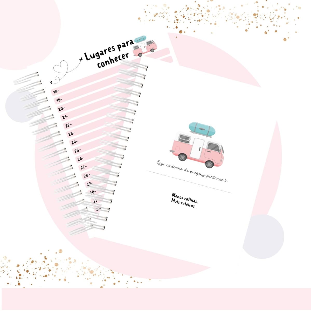 Caderno de Viagens Digital PDF para Imprimir e Personalizar 2 Caderno de Viagens Digital PDF para Imprimir e Personalizar - Imagem 2