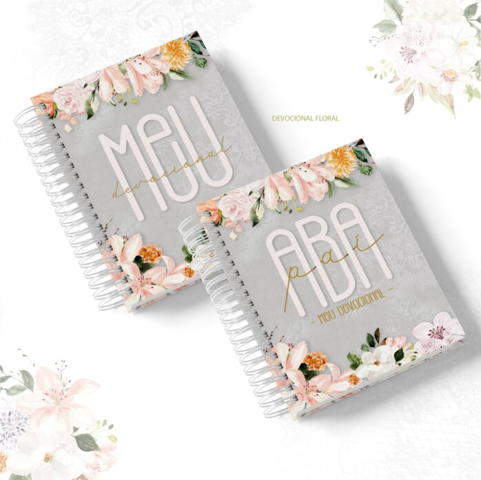 Caderno Devocional A5 Mamãe e Vovó Floral