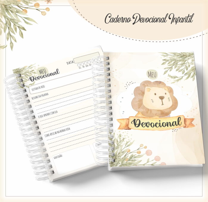 Caderno Devocional Infantil Menino