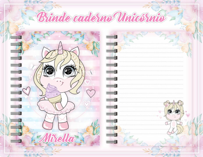 Caderno e Caneca Unicórnio
