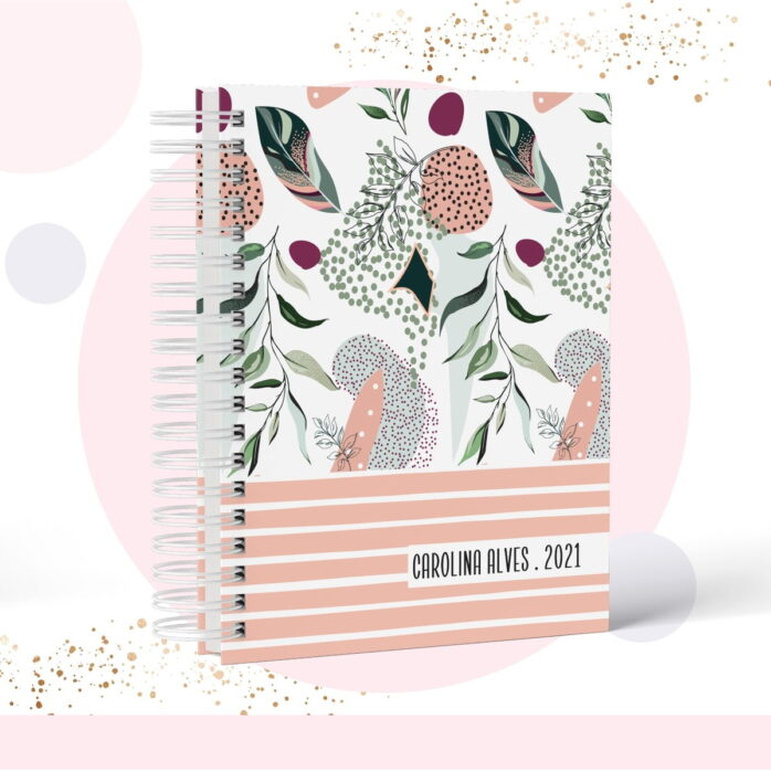 Caderno Floral - Modelo 1