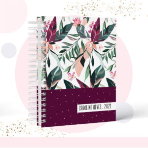 Caderno Floral - Modelo 4
