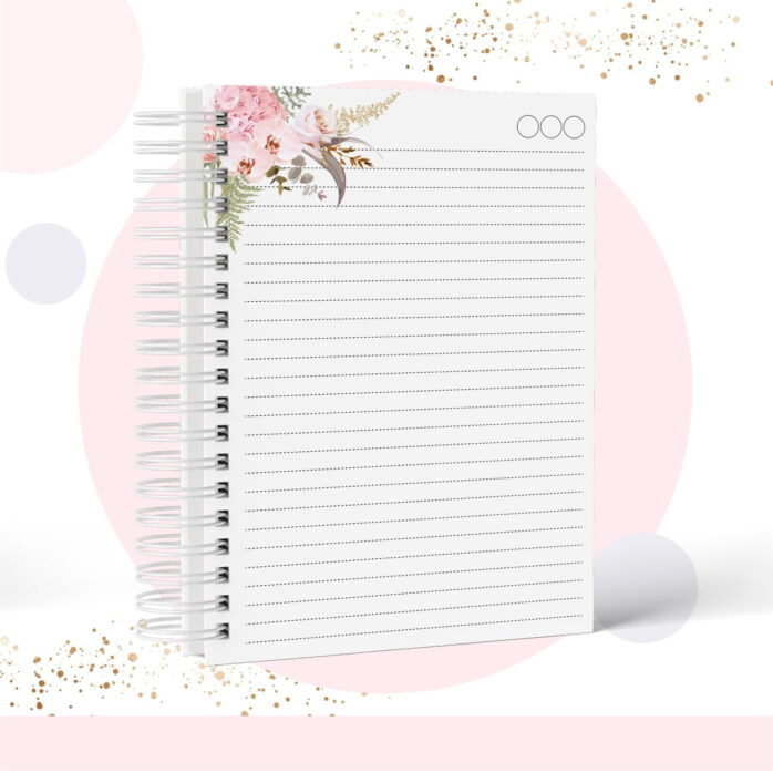 Caderno Floral - Modelo 7