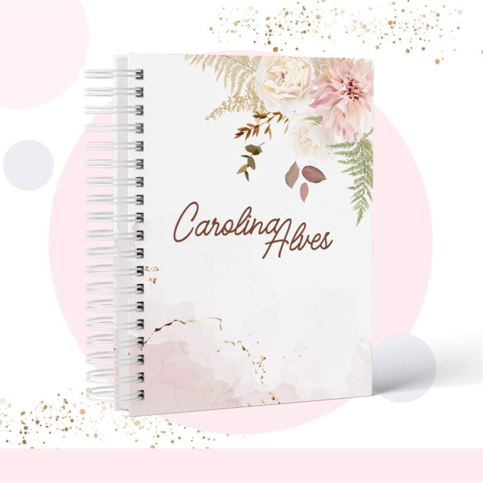 Caderno Floral - Modelo 7