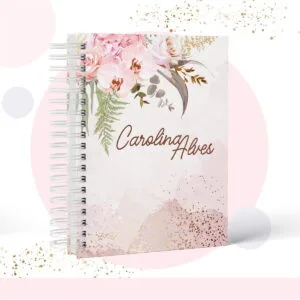 Caderno Floral - Modelo 8