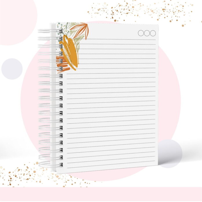 Caderno Floral - Modelo 9