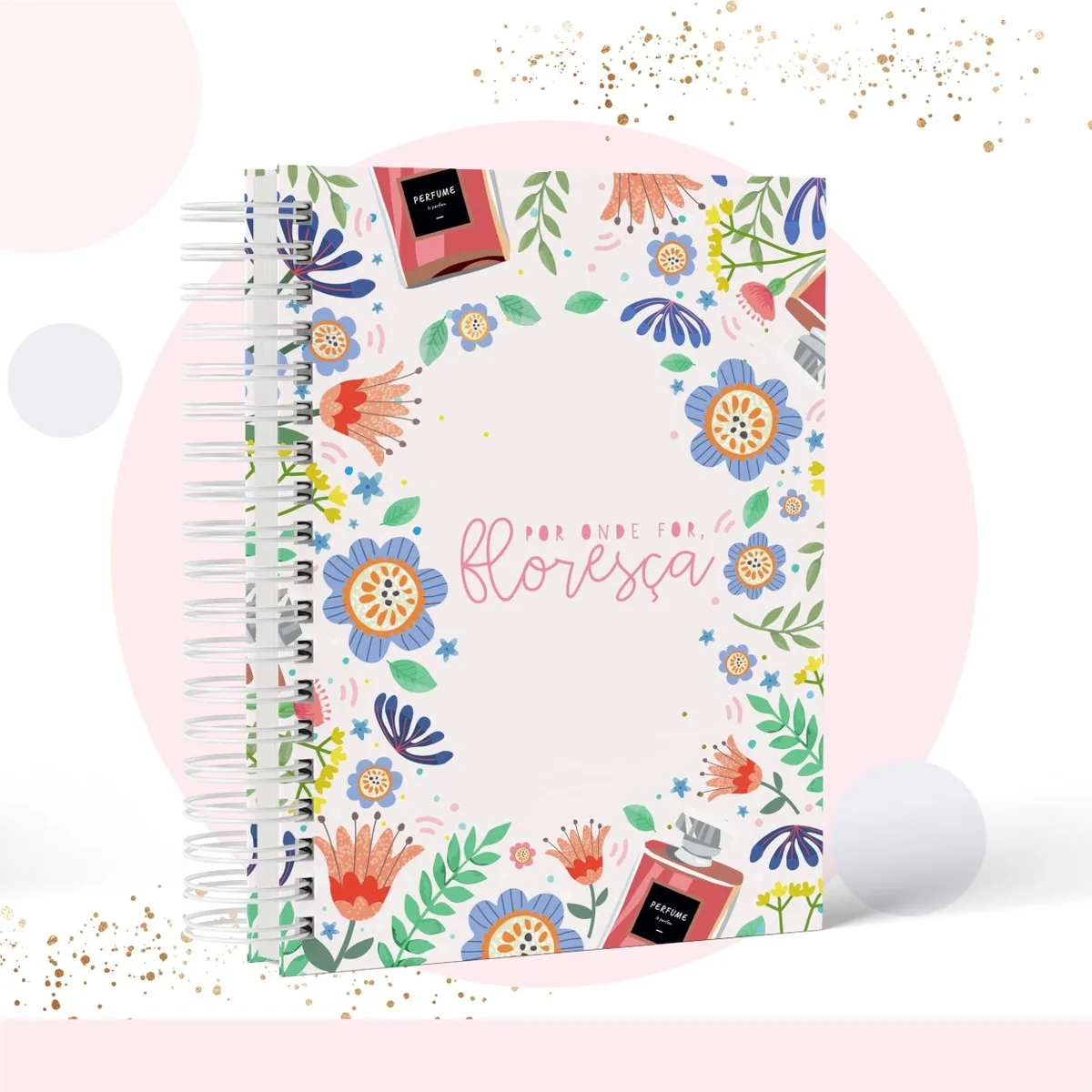 Caderno Floral Aquarela Digital para Imprimir e Montar 1 Caderno Floral Aquarela Digital para Imprimir e Montar