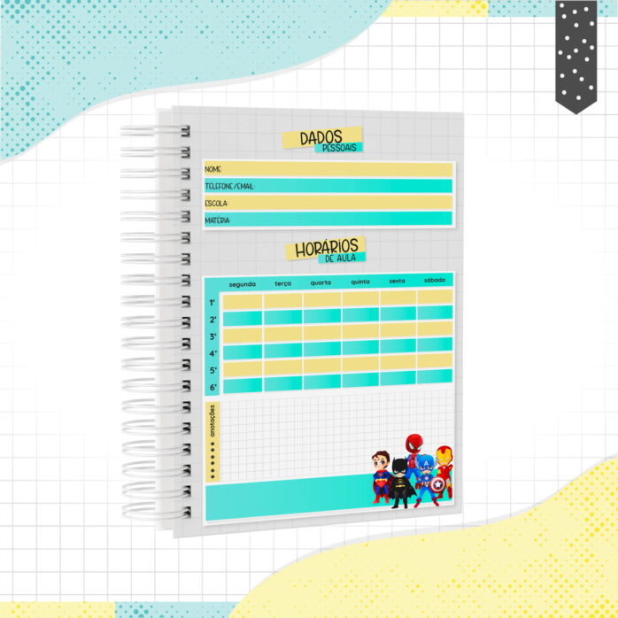 Caderno Heróis