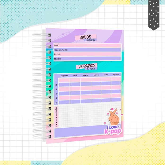 Caderno KPOP Menina